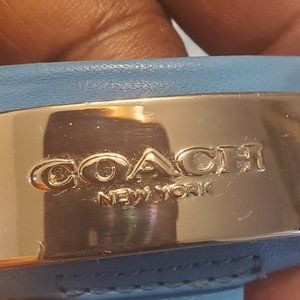 Blue coach sandals